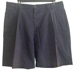 R&R Khakis Bermuda Shorts Mens 36 Navy Blue